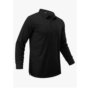 Men Polo Shirts Long Sleeve Moisture Wicking Dry Fit Performance Tactical Shirt Collared Casual Golf Tennis Shirt