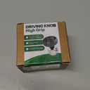 Steering Wheel Knob - Silicone Coated for Extra Grip - Compatible with Any Steering Wheels - Smooth Brodie Suicide Spinner for Car, Tractor, Mower, Boat (Black)