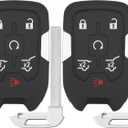 Vurkcy Key Fob Replacement for 2015-2020 Chevy Suburban Tahoe/ 15-20 GMC Yukon and Yukon XL Car Keyless Entry Remote Control,HYQ1AA,6 Buttons,2Pcs,2Pcs