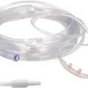 2pk 50Ft Salter-Style Soft Adult Oxygen Cannula with Swivel Connectors (Clear)