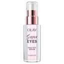 Olay Super Eye Serum - Vitamin C, Caffeine, Niacinamide, Amino Peptide, Aloe Vera - Brightens Dark Circles, Anti-Wrinkle, Anti-Aging, Brightening, Smooths Fine Lines, Firming, Hydrating, 0.45 Oz