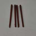 Brown Tall Taper Candles 4 inch Unscented Smokeless Long Tall Tapered Candle for Candlesticks Sticks Wedding Advent Home Decor Dinner Christmas，Set of 4