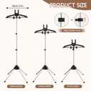 Abiglifty 34-63 Inch Adjustable T Shirt Display,Portable Clothing Display Stand Mannequin Torso for Vendors, Clothes Steamer Stand for Adults & children Clothing Dress