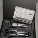 Hair Clippers for Men, Professional Clippers and Trimmers Set, Cordless Clippers for Hair Cutting, Beard Trimmer, Barber Clippers, Rechargeable Electric Shaver (Silver)