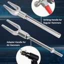 ReluxGo 5-Piece Ball Joint Separator Set, Pickle Fork Tool Set, Tie Rod Removal Tool Set, 1-1/8", 15/16", 11/16", for Cars and Light Vans, with Suitcase