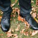 2 x YJRVFINE Round Waxed Shoe Laces: 2 Pairs 2 MM Thin Dress Shoelaces for Men (24 inch (60CM))