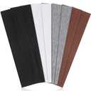 8 Pack Headbands for Women Non Slip - Stylish Sports Hair Bands for Women's Hair - Soft Cotton Cloth Stretchy Headbands for Women for Yoga, Outdoor Exercise Running (Black, White, Gray, Brown)