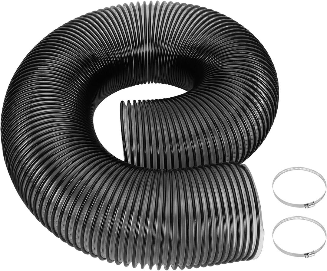 69860 Lawn Vacuum Hose Replacement for Agri-Fab 41882, Compatible with Mow-N-Vacs & Chip-N-Vacs 45-0577/45-0578/45-0567, 6 Inch Leaf Vacuum Hose 6" x 84" Flexible, Heavy-Duty Plastic, Cut-to-Fit
