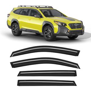 Out-Channel Window Rain Guards for Subaru Outback 2020-2024 2025 | Goholy,Low-Profile,Rain Guard,Side Window Visors,Extra-Thick,Vent Visor,Window Deflectors,Tape-on,Vent Shades,Car Accessories
