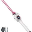 1/2 Inch Curling Iron Wand Ceramic, Small Barrel Curling Iron for Tight Curls, Half Inch Tiny Curling Wand for Short & Long Hair, Heat Up Fast, Digital Temp Control