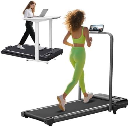 Amazon.com : Walking Pad with Incline and Handle Bar, 3.0HP Portable Electric Walking Pads Treadmill with Handles for Home Small Spaces, 0.6-6.2 MPH Compact Small Under The Desk Treadmills Home, 320LBS Capacity : Sports & Outdoors