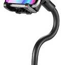 YUHENG Car Cup Holder Mount with 360 Rotation Adjustable Gooseneck, Car Phone Holder Mount for All Smartphones Cup Holder Cell Phone Automobile Cradles (Black)