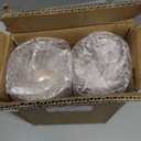 9oz Red Glitter Cups Disposable Wine Glasses Fancy Party Cups Clear Plastic Tumblers for Dessert, Drinking, Wedding, Party & Cocktail (100)