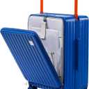 Joyway Hardshell Carry on Luggage with Front Pocket, Lightweight Hardside 20 Inch Suitcase with Spinner Wheels and TSA Lock (Blue, Carry on Luggage-20 Inch)