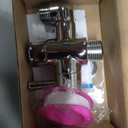 Brass Shower Arm Diverter Valve for Handheld Shower Head and Fixed Spray Head G1/2 3 Way Universal Bathroom System Component Replacement Part, Polished Chrome