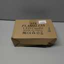 Retisee 3 Pcs Christmas Flameless Candles with Remote Timer Real Wax LED Flickering Pillar Candle White Cold Light Battery Operated for Home Window Xmas Gift Winter Holiday Decor(Red Green)