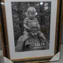 Yaetm 12x16 Gold Picture Frame, Ornate Vintage Black & Gold Frame, 2 Pack