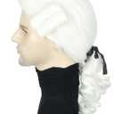 Topcosplay Men or Women Colonial Historical Judge Costumes Wig White Halloween Wigs