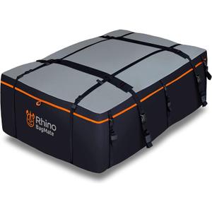 19 Cubic Feet Roof Bag Safety Tested Heavy-Duty Waterproof Rooftop Cargo Carrier for All Cars & SUVs (with or Without Rack) Includes Protective Mat & Storage Bag Military-Grade 840D PVC