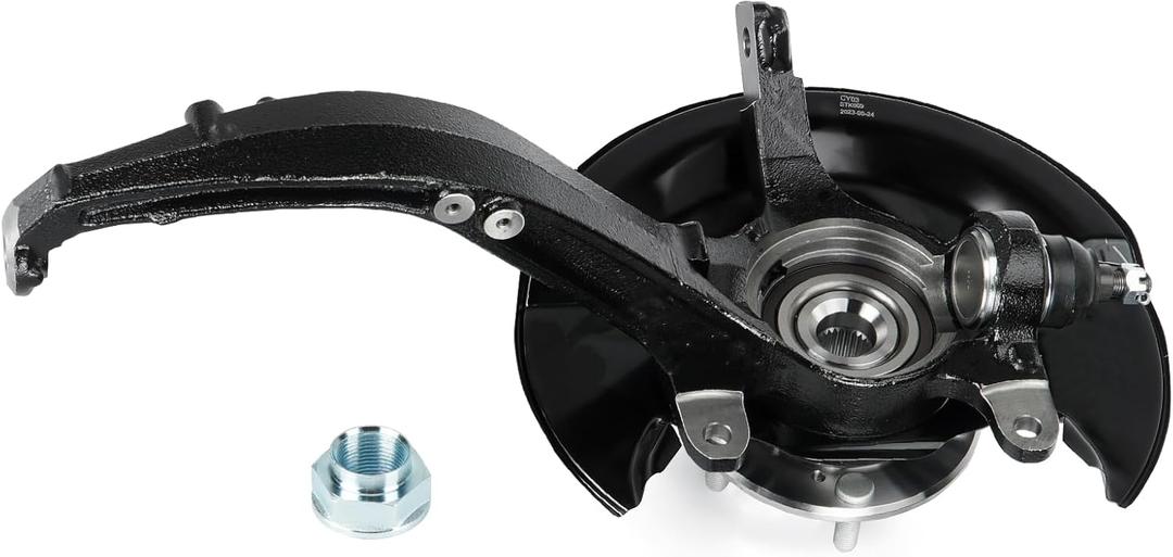 Front Right Steering Knuckle & Wheel Bearing Hub Assembly for Honda Accord 2003-2007 2.4L L4 (Automatic Transmission 26 Spline Only, Not for Accord 3L), 698-400 698400 44300SDAA52, Passenger Side