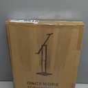 ONCEMORE Heavy Duty Sign Stand, Floor Poster Board Stand, Adjustable Metal Sign Holder Height Up to 60 Inches and 180° Rotation Display Standing Pedestal for Board & Foam, Black