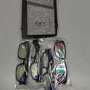Reading Glasses Men 4 Pairs Ultra Light TR90 Sports Style Blue Light Blocking Readers, +2.5