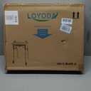 Loyoda Foldable Walker with TrayLightweight Folding Walker with 5" Wheels Height Adjustable Aluminum Standard Walkers for Seniors up to 350 lbs