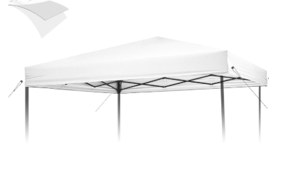 1010 Canopy Replacement Top, Pop Up Canopy Replacement Cover for Straight Leg Frame Tent, Waterproof Canopy Top Cover for Garden Patio Camping (Top Only)(Sliver White)