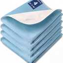Bed Pads Washable Waterproof, 34" x 36" (4 Pack) Incontinence Bed Pads, Waterproof Bed Pad & Pee Pad, Perfect for Kids, Adults, The Elderly and Pets