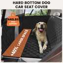 Snagle Paw Dog Car Seat Cover & Back Seat Extender,31"Super High Pet Barrier with Anti-Slip Hard Bottom Hammock Holds 440lbs,Water-Resistant Car Seat Protector for SUV,Trucks,Easy-Clean,Patent Pending