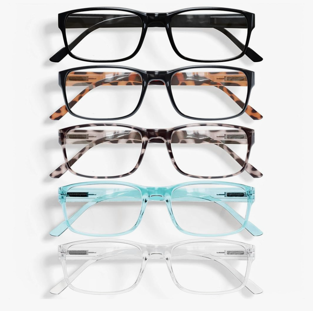 Gaoye Professional Reading Glasses for All Day - Computer Readers with Blue Light Protection - Value Pack