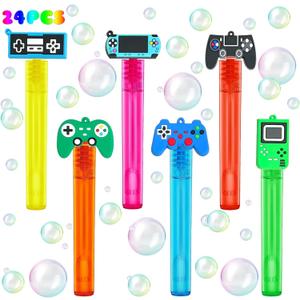 Video Game Party Favors,24Pcs Video Game Bubble Wands for Kids,Cute Bubble Wand for Birthday Party Supplies Classroom Prizes Pinata Goodie Bag Stuffers Gifts
