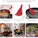 Pranski Kitchen Utensils Set-12 Pieces Silicone Cooking Utensils Set (Dishwasher Safe) 392F Heat Resistant Spatula Set, Nonstick Cookware