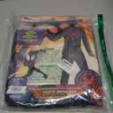 Marvel Miles Morales Official Youth Halloween Costume - Printed Jumpsuit with Fabric Mask (Black, L)