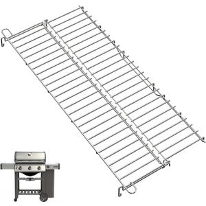 66044 Warming Rack for Weber GS4 Genesis II S310 E310 E315 E330 S335 S345 E325 Ce310 Ex335 Gas Grills, Stainless Steel Duble Warming Grates for Weber 61000001 61005001 Accessories, 25 3/4 Inch