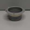 PATIKIL 3 Inch Duct Connector Flange, Metal Straight Pipe Exhaust Hose Flange with Clamp for Heating Cooling Ventilation HVAC System