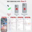 for iPhone 13 Case Wallet with RFID Blocking Card Holder, PU Leather Kickstand Protective Flip Phone Cover Fit for iPhone 13 6.1", Black