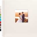 potricher Photo Album 4x6 1000 Photos Leather Cover Large Capacity Picture Albums with 1000 Horizontal and Vertical Pockets for Family Wedding Anniversary and Baby (White)