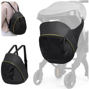 Upperkids Storage Bag for Doona Infant Car Seat Stroller, Large Capacity Diaper Bag, Wearable Backpack, Stroller Organizer, Easy Access Zipper, Water-Repellent Lightweight Baby Essentials Organizer