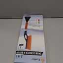 EcoNour 27" Aluminum Ice Scrapers for Car Windshield | Car Snow Scraper Window and Snow Brush with Ergonomic Foam Grip Winter Accessories (Orange)