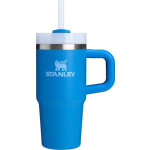 STANLEY Quencher H2.0 Tumbler with Handle and Straw 14 oz | Flowstate 3-Position Lid | Cup Holder Compatible for Travel | Insulated Stainless Steel Cup | BPA-Free | Azure