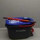 O-Cedar EasyWring Microfiber Spin Mop, Bucket Floor Cleaning System, Red, Gray, Standard