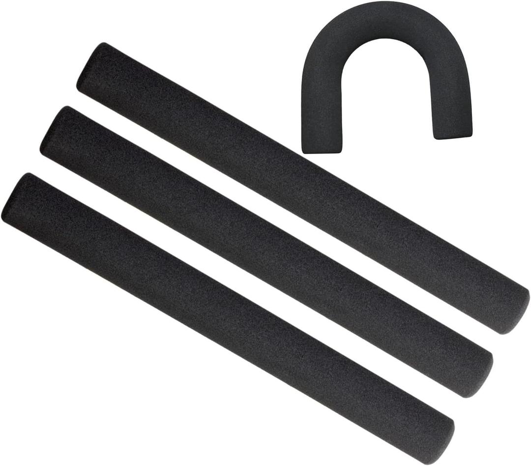 Replacement Cushion Grip Foam Tubing 12 Inches for Handle Grip Support for Canes and Pipes (Pack of 4)