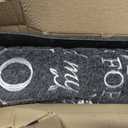 Door mat Outside Entrace,As for me and My House We Will Serve The Black Doormat,Front Funny Door Mat Rubber Backing Non Slip Welcome Mats Entryway Embroidered Doormat Indoor Outdoor Floor Mats 30*18