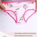 Sladatona Girls Underwear Soft Kids Briefs And Comfortable Panites (8, Pink Green Blue-sky Puple)