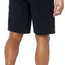 Amazon Essentials Men's 9" Elastic Waist Cargo Shorts, Black, XX-Large