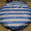 Pop Up Beach Tent Shade Sun Shelter UPF 50+ Canopy Cabana 2-3 Person for Adults Baby Kids Outdoor Activities Camping Fishing Hiking Picnic Touring(Dark Blue Stripes), 64.9 inches x 59 inches x 43.3 inches