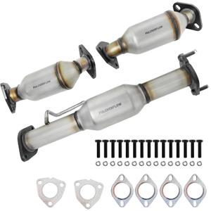 Catalytic Converter Compatible with 2008-2017 Buick Enclave, 2009-2017 Chevy Traverse, 2007-2017 GMC Acadia 3.6L 6 Cylinder 3 PCS Catalytic Convertor High Performance(EPA Compliant)