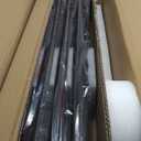 100-Inch Industrial Outdoor Ceiling Fan with Light & Remote - High CFM DC Motor for Shop/Garage, Black