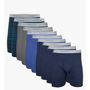 Gildan mens Underwear Boxer Briefs, Multipack 10 Pcs